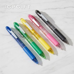 按動式透明桿2+1筆
