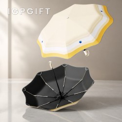 環扣防丟圓角全自動晴雨兩用傘