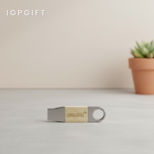 木質金屬混合USB