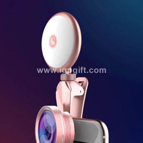 Lens with flash light for mobile phone