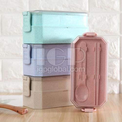 Wheat Double Layer Lunch Box