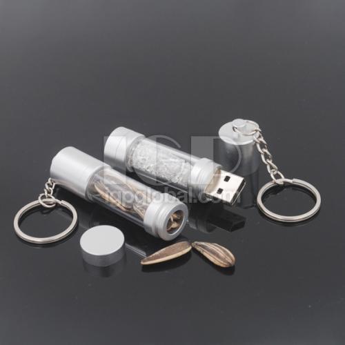 Storage tube key chain USB