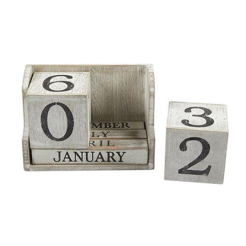 Creative Solid Wood Building Blocks Calendar