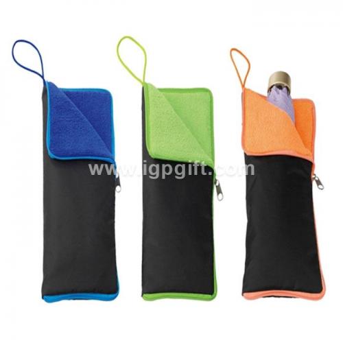 Quick-absorbing foldable umbrella cover