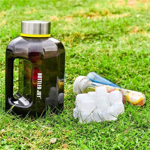 High-capacity sports bottle for gym