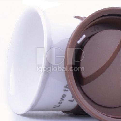 Silicone lid anti-scald ceramic cup