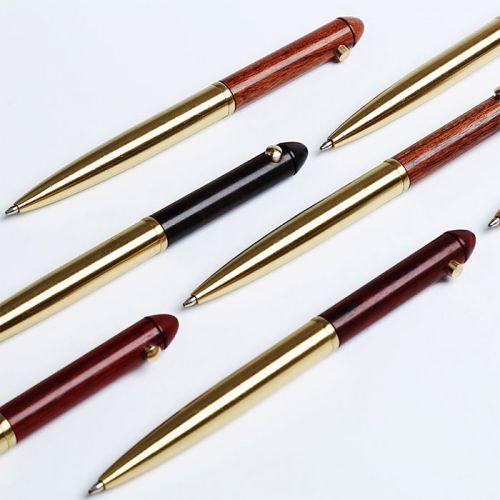 Classical Solid Wood Brass Advertising Pen