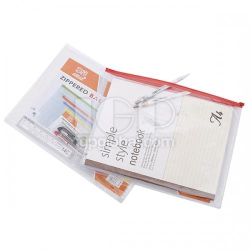 PVC transparent multi-functional zipper folder