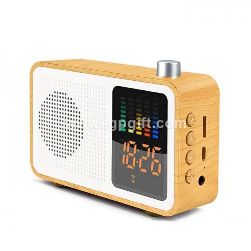 Retro wooden texture smart Bluetooth speaker