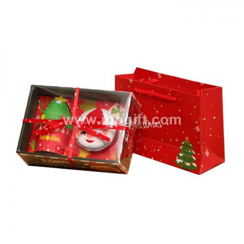 Christmas style towel gift box