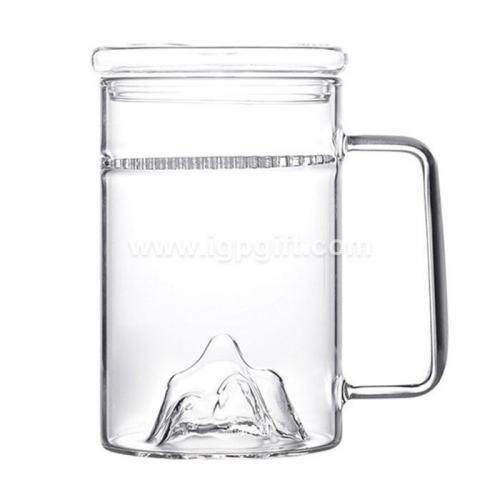 Transparent moutain view glass